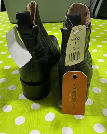 Paddock Boots, Womens, Stetson Size 10 Black New with Tags