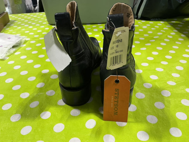 Paddock Boots, Womens, Stetson Size 10 Black New with Tags