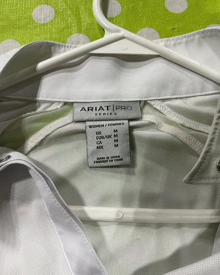 Shirt English Ariat Pro White Size Medium