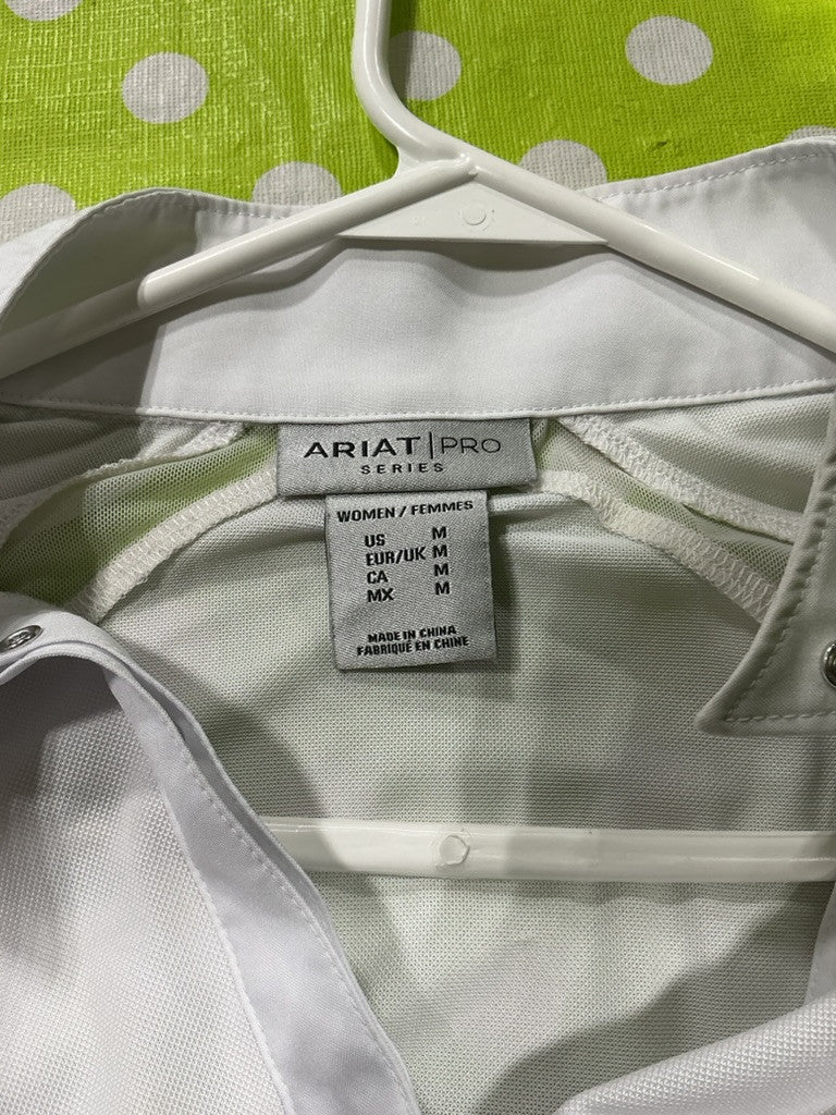 Shirt English Ariat Pro White Size Medium