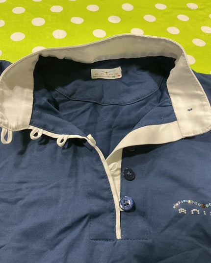 Shirt English Animo Size N-36 navy Blue