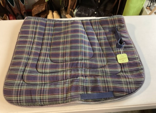 English Saddle Pads Plaid