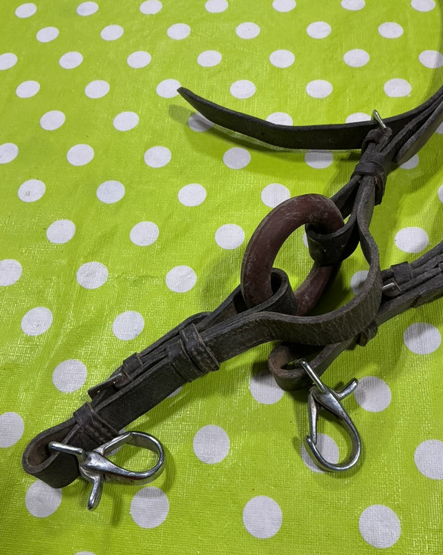 English Reins Side Brown Leather
