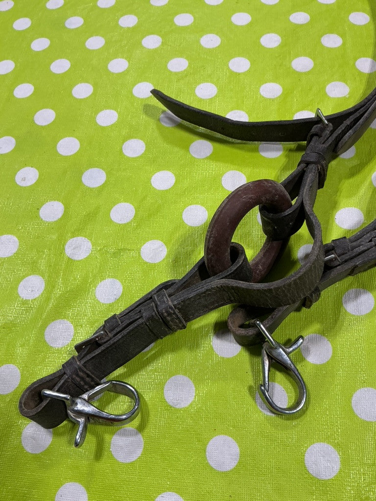 English Reins Side Brown Leather