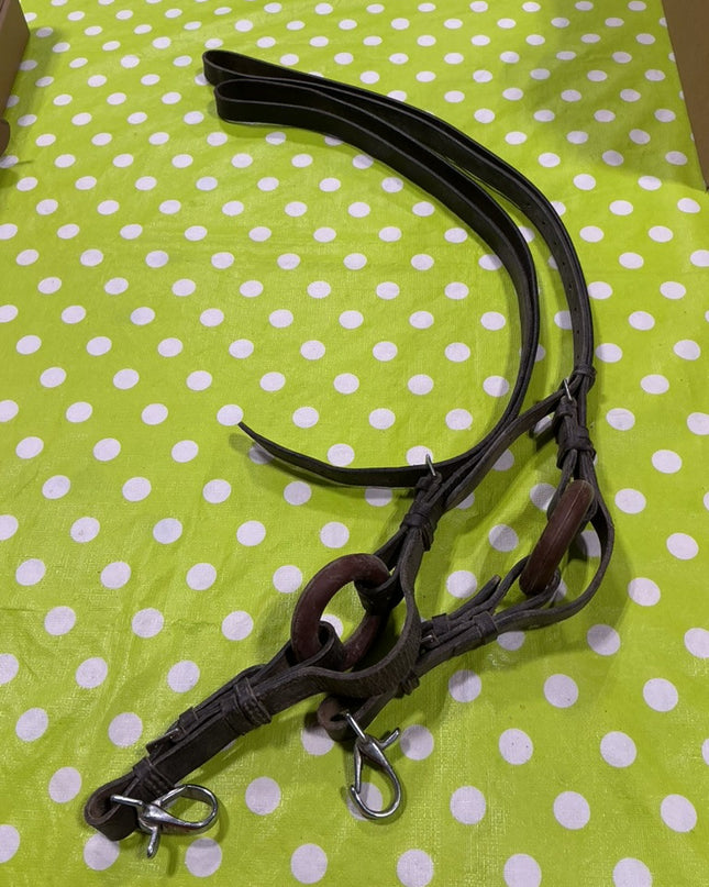English Reins Side Brown Leather
