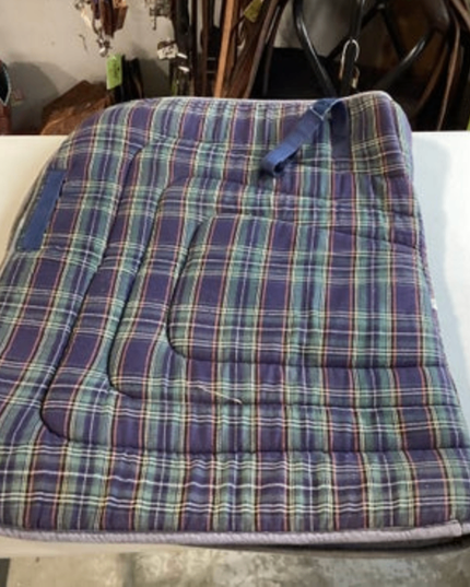 English Saddle Pads Plaid