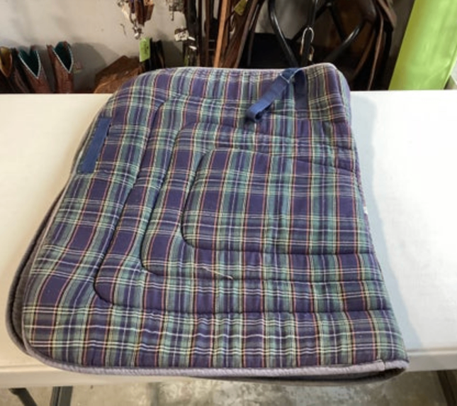 English Saddle Pads Plaid
