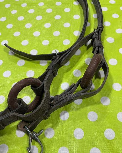 English Reins Side Brown Leather