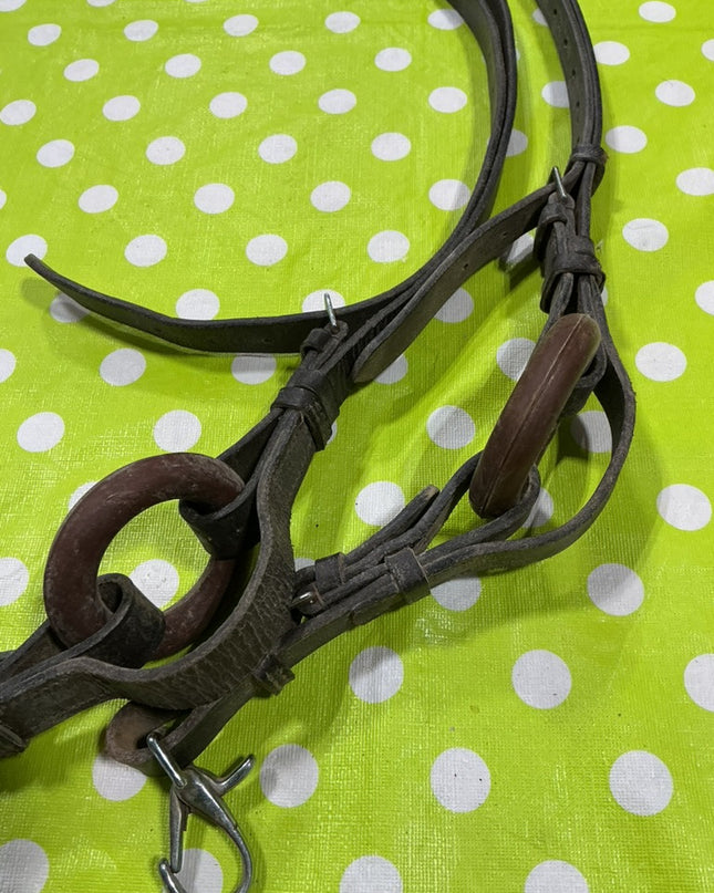English Reins Side Brown Leather