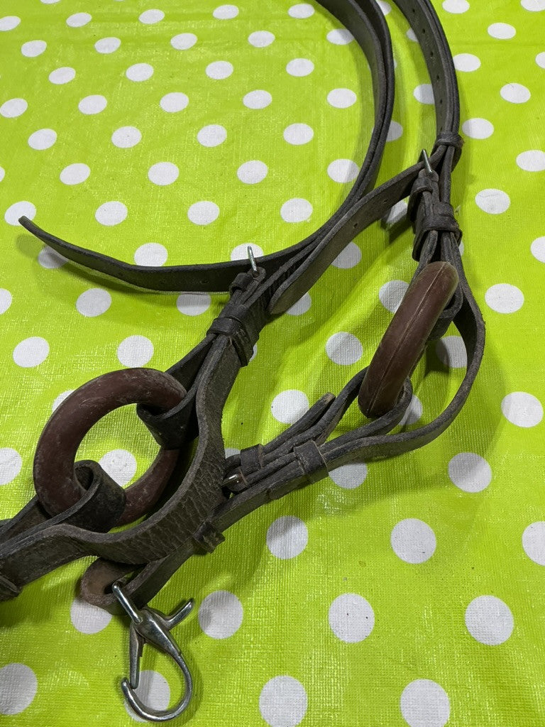 English Reins Side Brown Leather