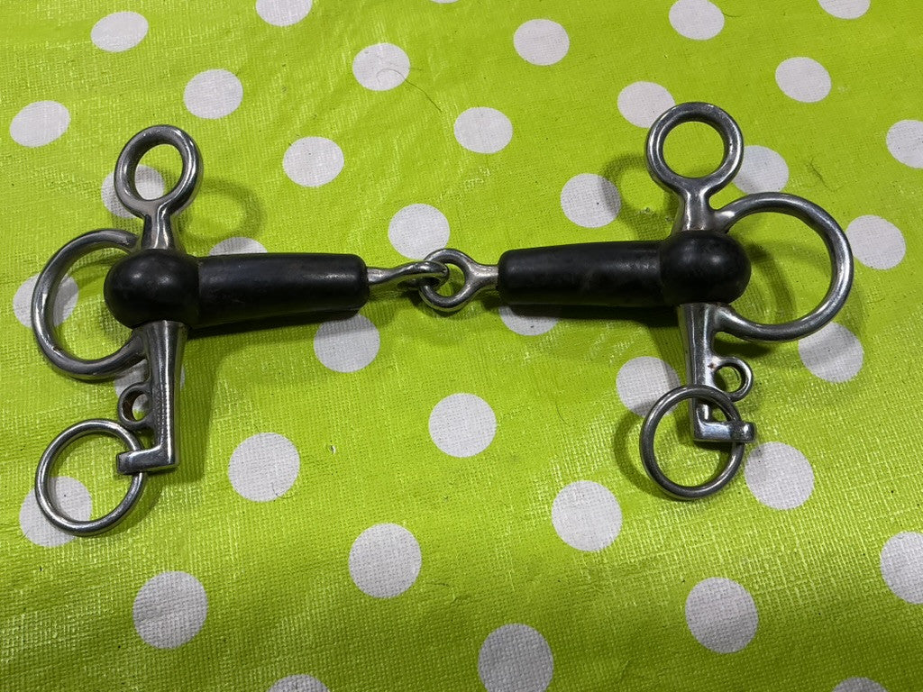 Bit rubber Covered Pelham Jointed No chain 5 1/2"
