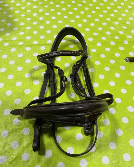 Bridle English Brown Leather Decorative Browband