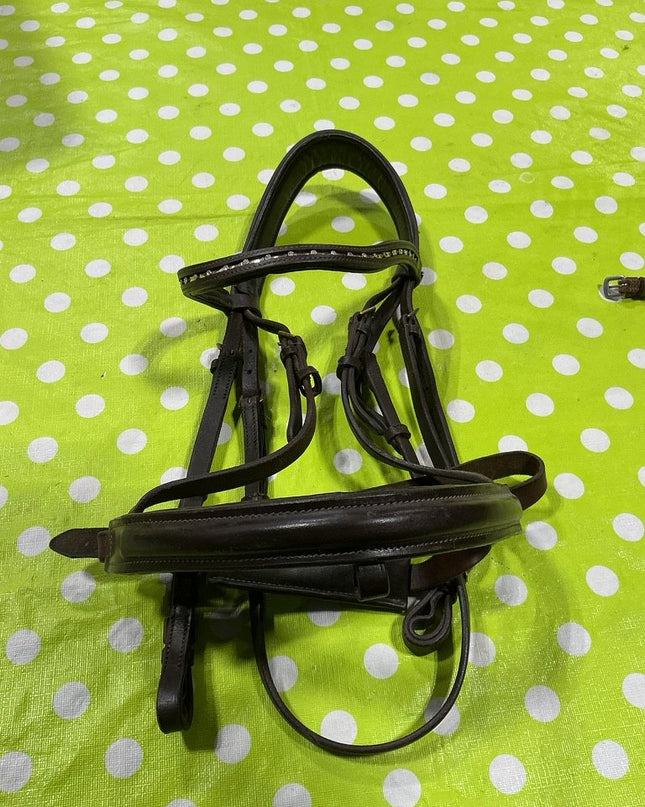 Bridle English Brown Leather Decorative Browband