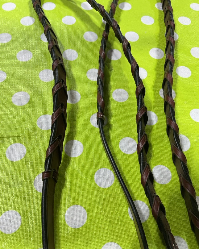 Reins English Leather Braided Brown  Price New $120