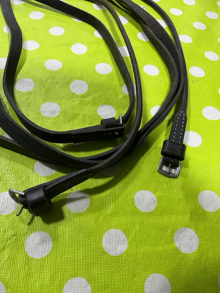English Reins Black Leather