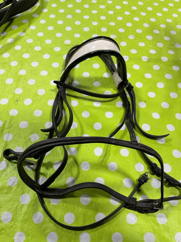English Bridle – Show, White Browband | Used, Good