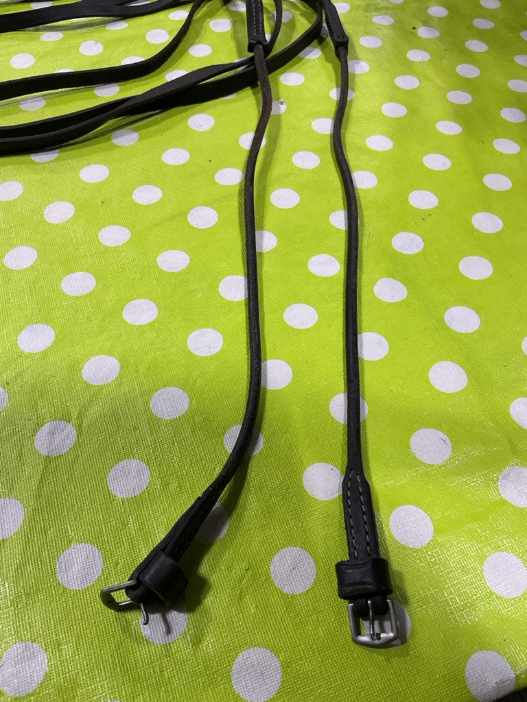 English Reins Black Leather