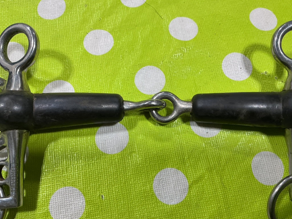Bit rubber Covered Pelham Jointed No chain 5 1/2"