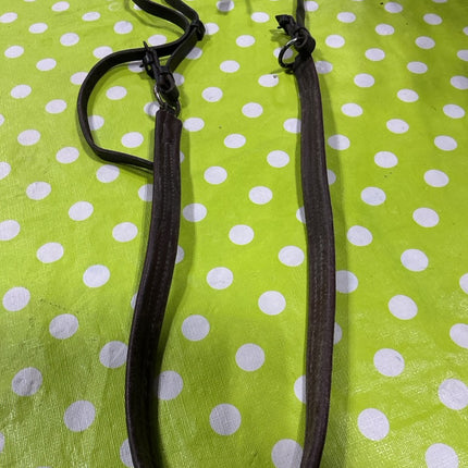 Breast Collar English Brown Leather Broken Strap