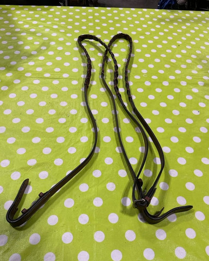 Reins English Leather Braided Brown  Price New $120