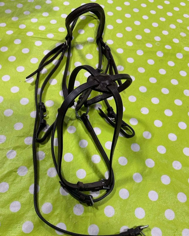 Bridle English Figure 8 Black Leather