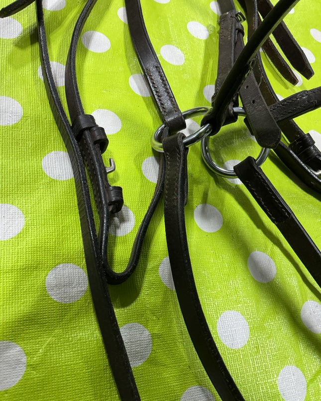 Bridle English Figure 8 Black Leather