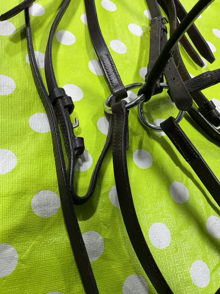 English Bridle Figure 8 Black Leather