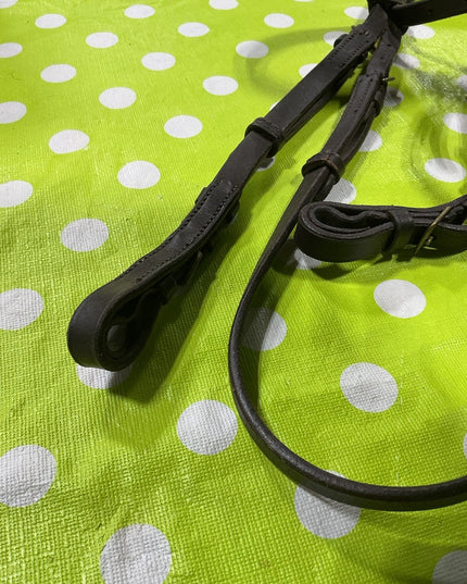 Bridle English Brown Leather Decorative Browband