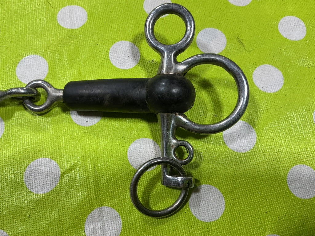 Bit rubber Covered Pelham Jointed No chain 5 1/2"