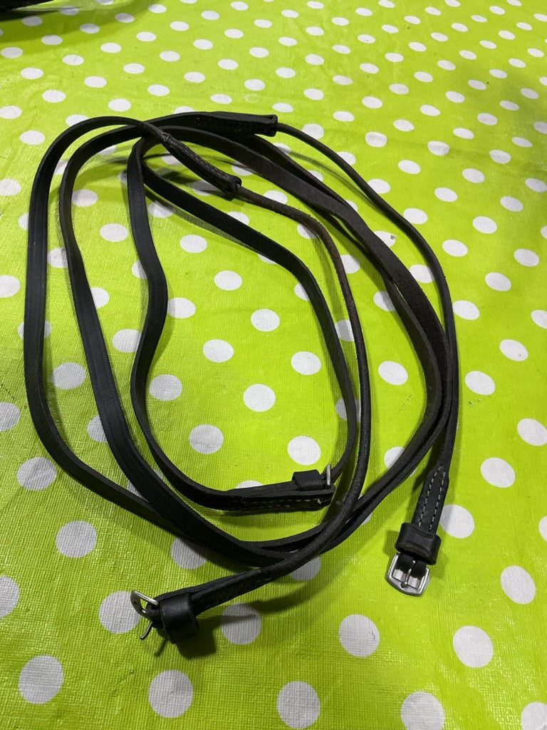 English Reins Black Leather