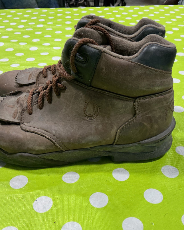 Boots Horseshoe Womans Size 8.5 Brown Leather