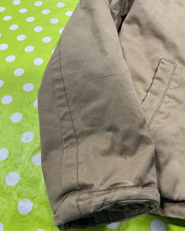 Jacket American Eagle Brown Canvas Fleece Lined Size XS