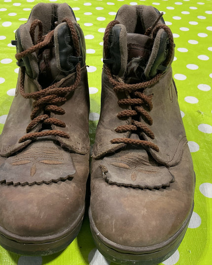 Boots Horseshoe Womans Size 8.5 Brown Leather