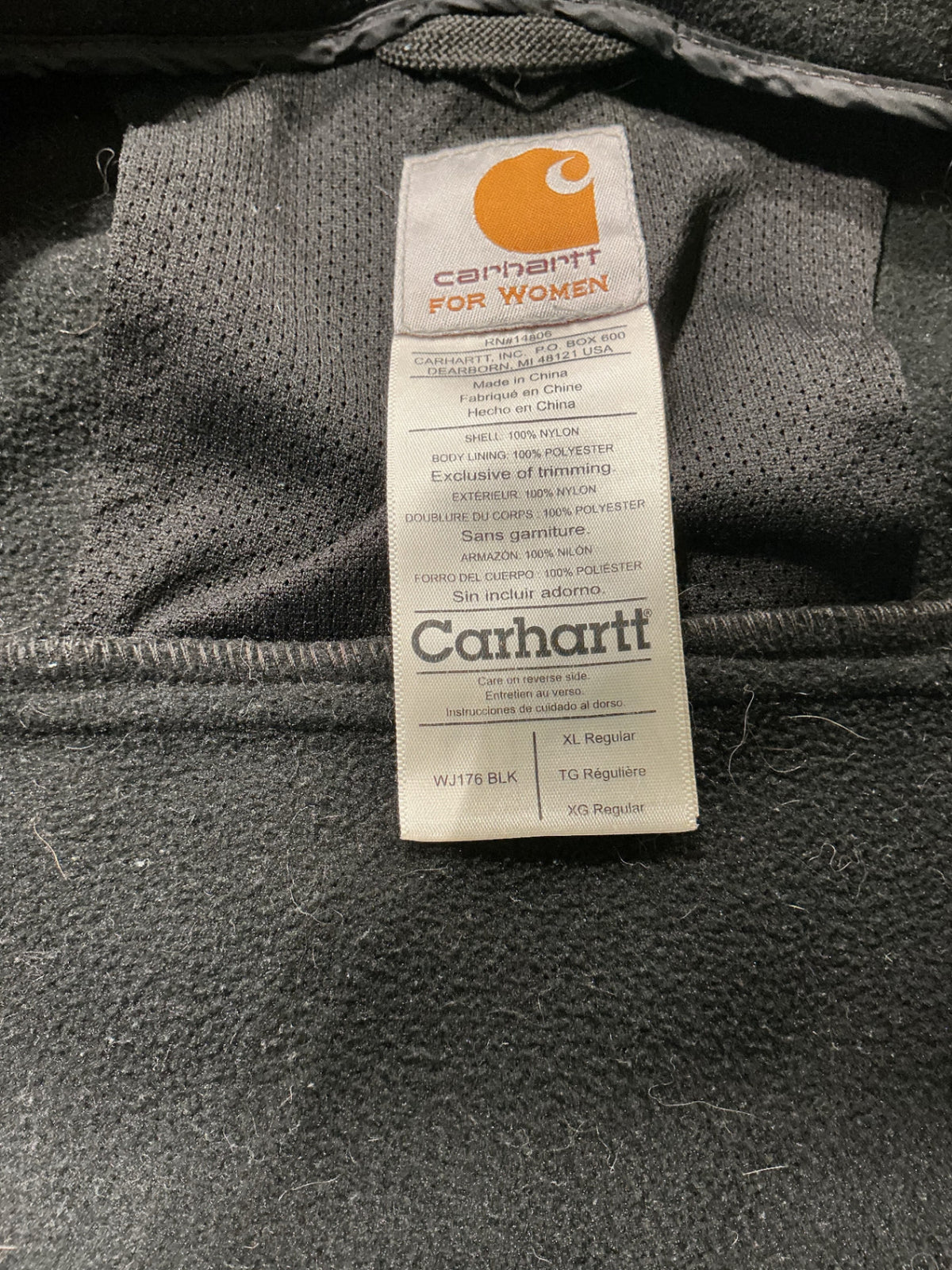 Jacket Women Carhartt XL Black 