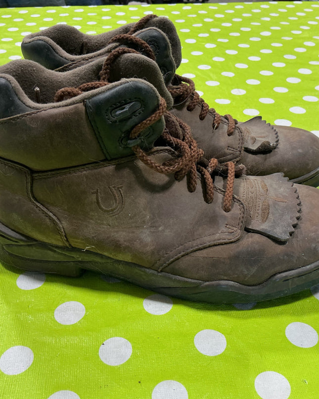 Boots Horseshoe Womans Size 8.5 Brown Leather