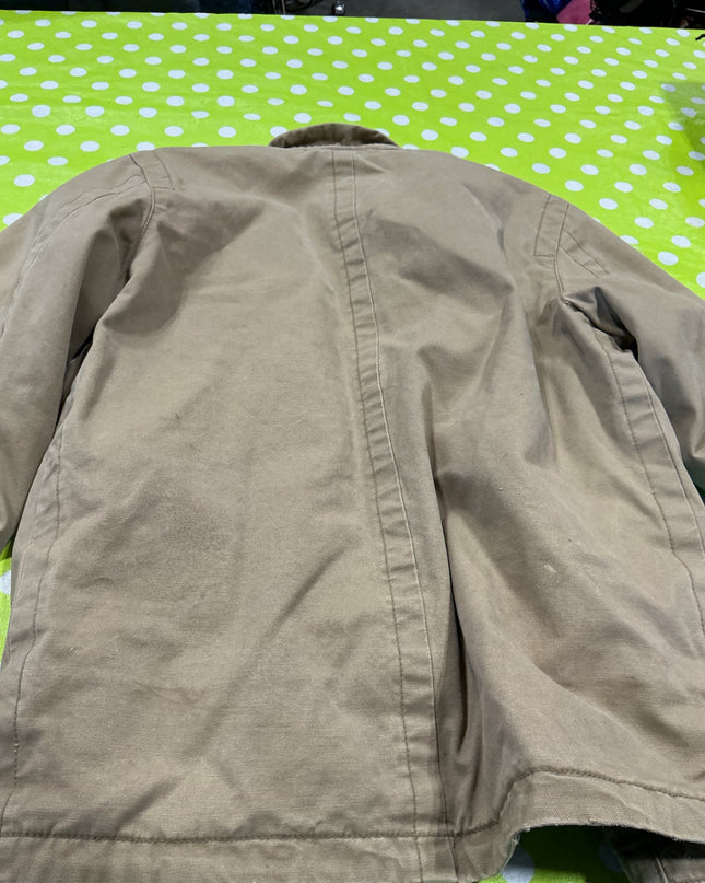 Jacket American Eagle Brown Canvas Fleece Lined Size XS