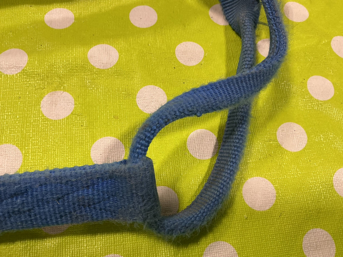 Halter Nylon Blue Horse Size