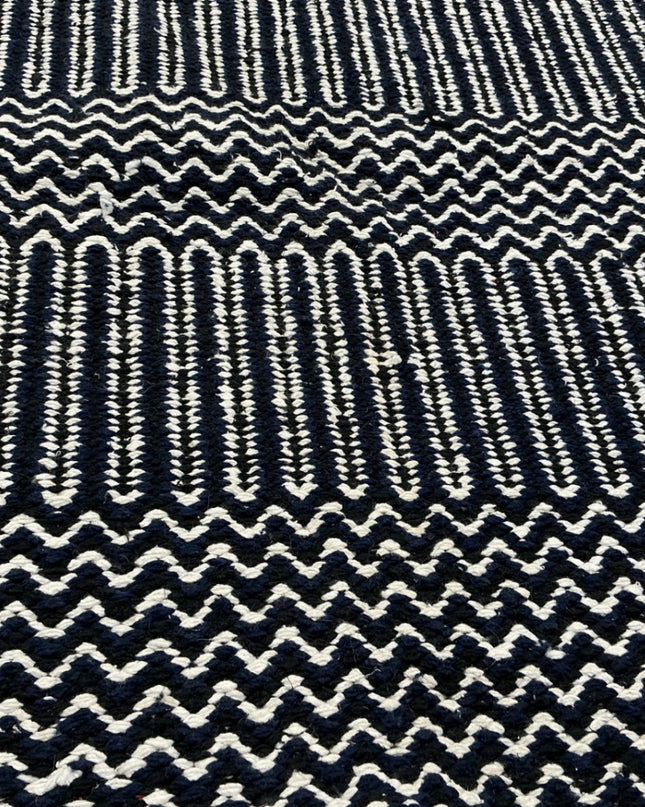 Saddle Blanket Blue/White 64 x 31 Wool