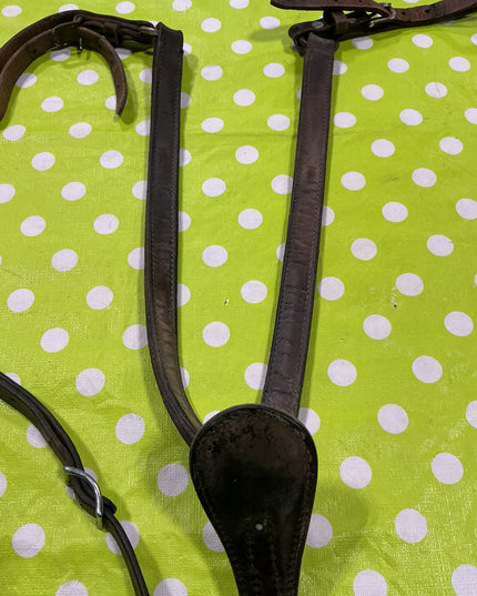Breast Collar Western Brown Leather