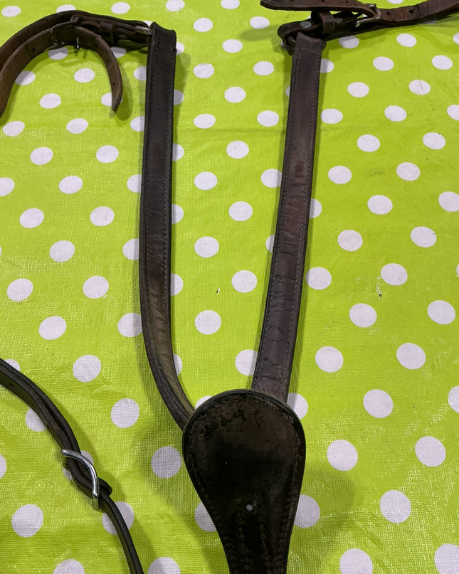 Breast Collar Western Brown Leather