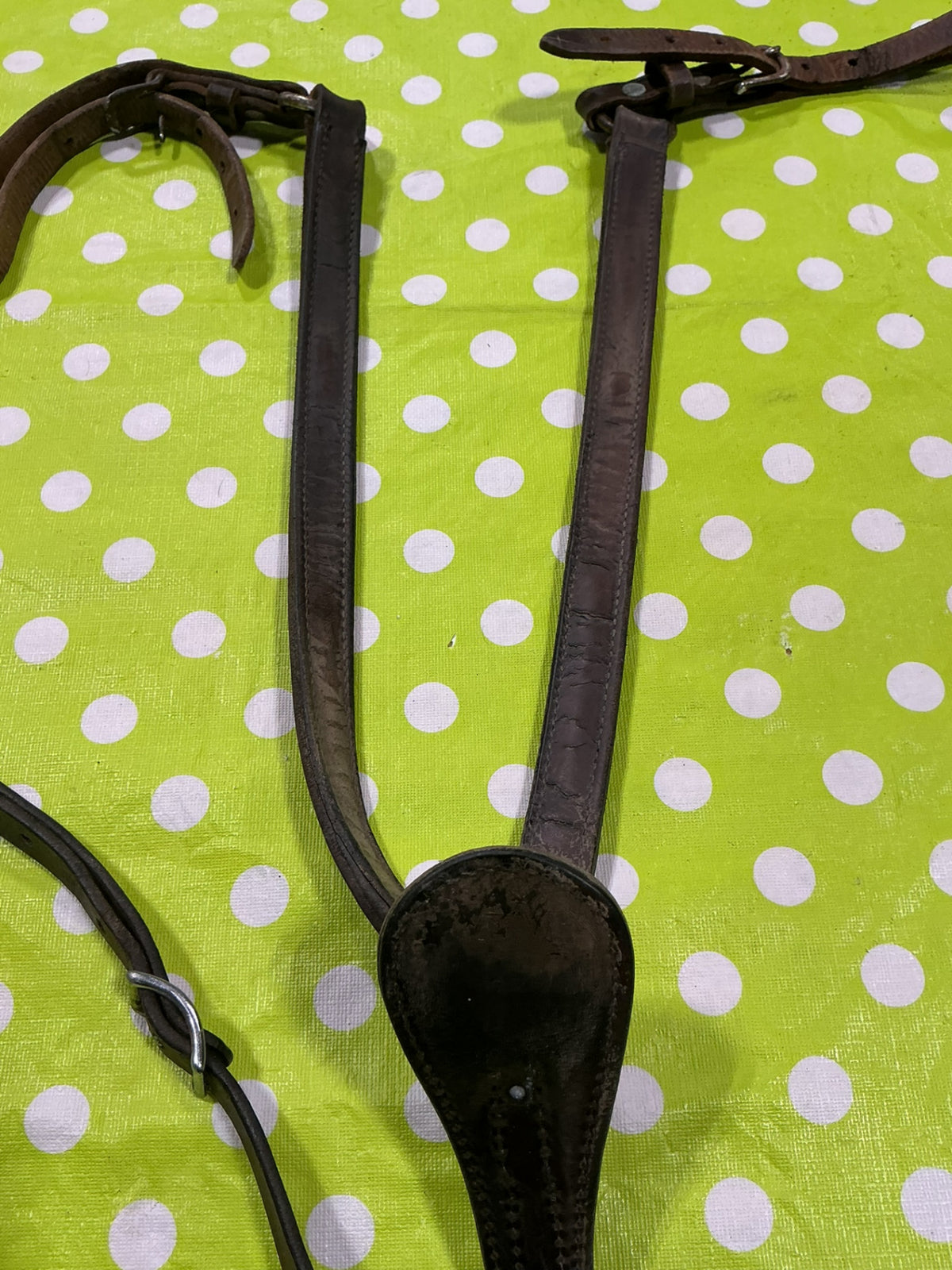 Western Breast Collar Brown Leather