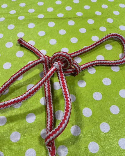 Halter Rope Red/white Horse Size