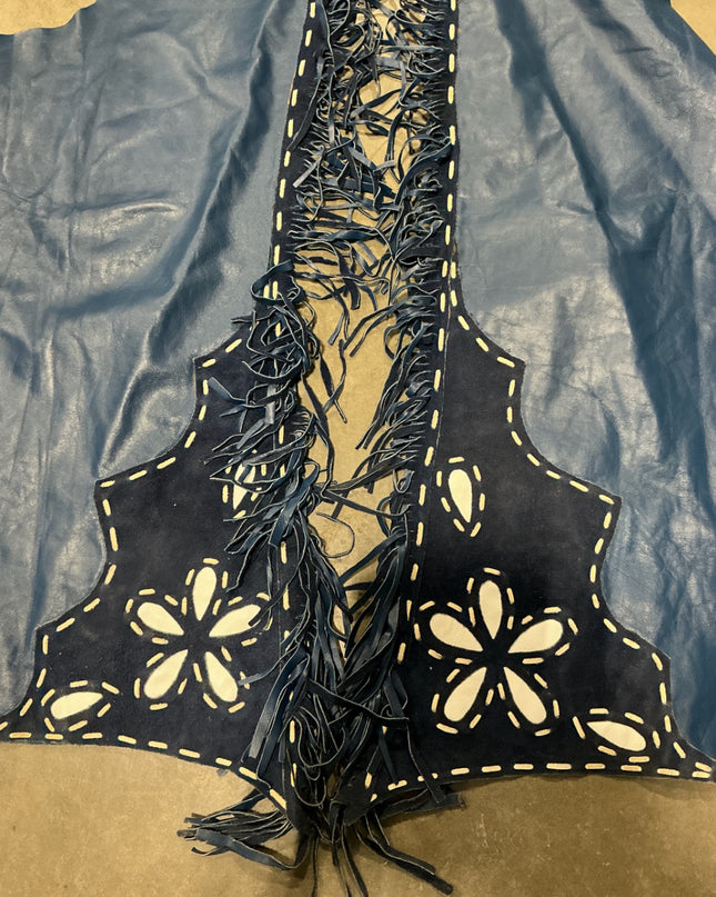 Chaps Show Blue Leather Guess Med