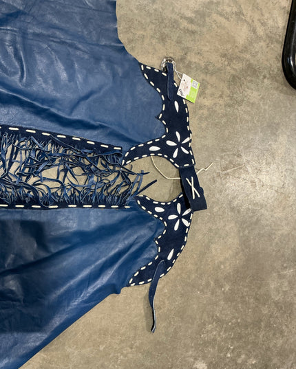 Chaps Show Blue Leather Guess Med