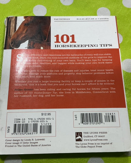 Book. 101 Horsekeeping Tips