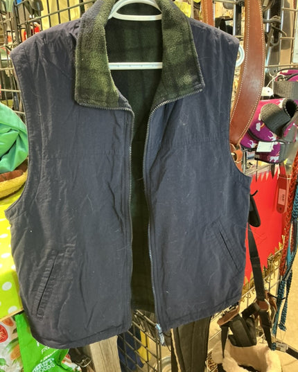 Vest Northern Elements No size Navy Blue/Green Plaid 