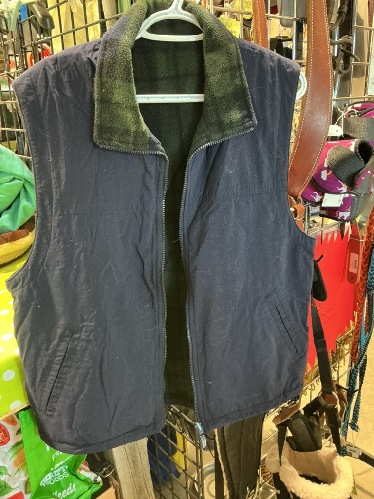 Vest Northern Elements No size Navy Blue/Green Plaid 