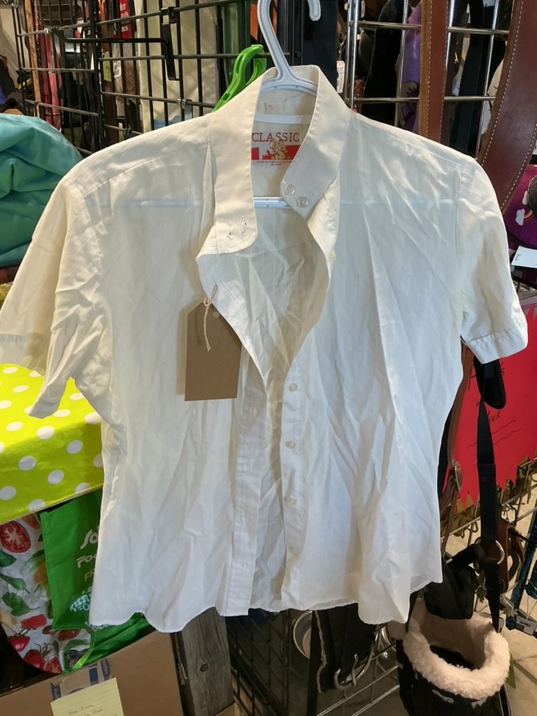 Shirt Classic English White No Size Stain - See Pic