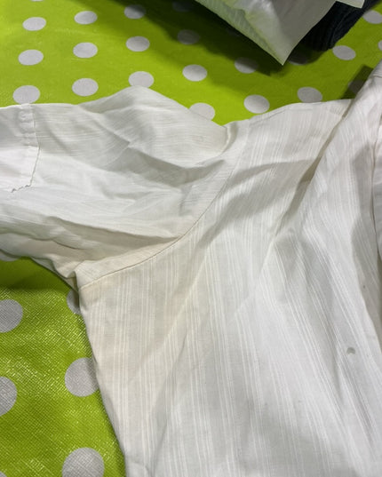 Shirt Classic English White No Size Stain - See Pic