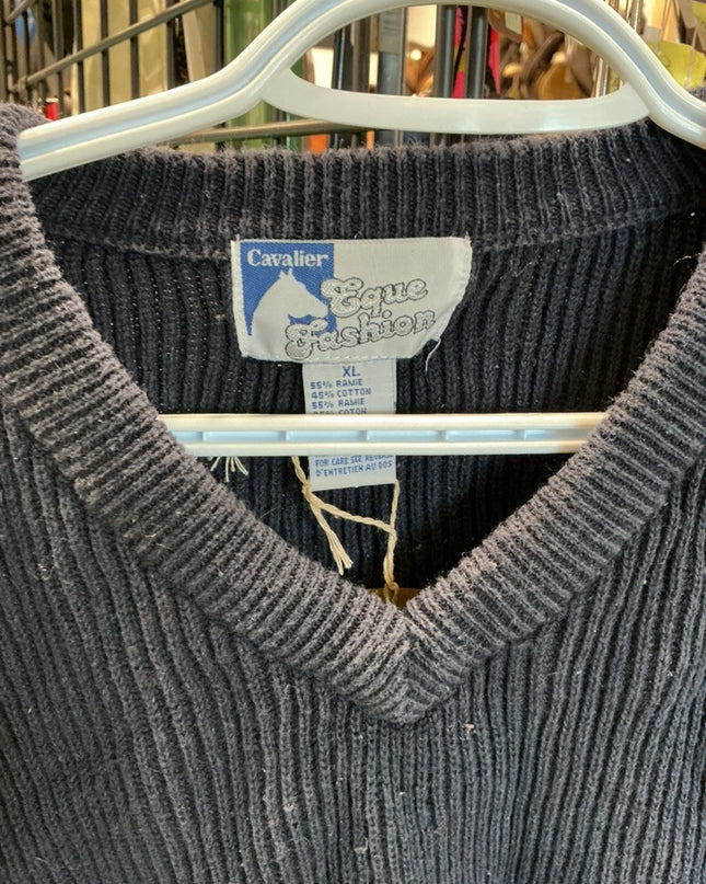 Sweater Cavalier Equi Fashion XL Navy Blue